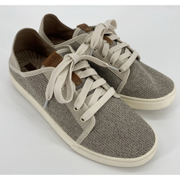 OluKai Shoes - OLUKAI Pehuea Li Tapa Knit Shoes Low Top Lace Up Women's Size 10 Casual Sneaker